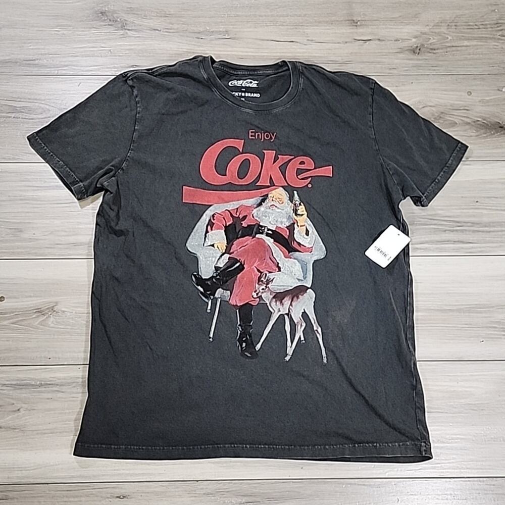 Coca-Cola By Lucky Brand T-shirt Men's XL Black Short Sleeve New